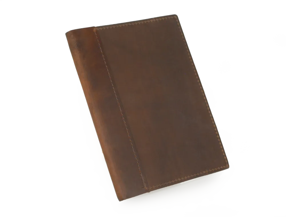 Rustic Composition Book Cover - Dark Brown Book Cover