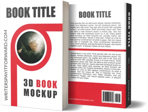 3d Book Mockup Paperback - Book Cover Mockup Back And Front