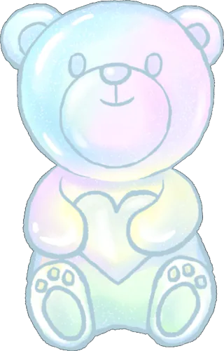 Super Cute Gummy Bear Sticker 👍 - Cute Cartoon Gummy Bear