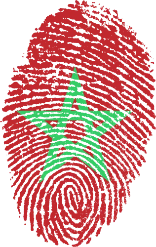 Morocco Flag Fingerprint
