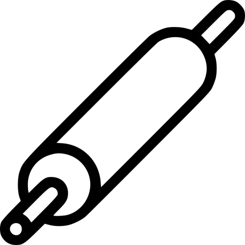 Rolling Pin - Rolling Pin Clipart Black And White