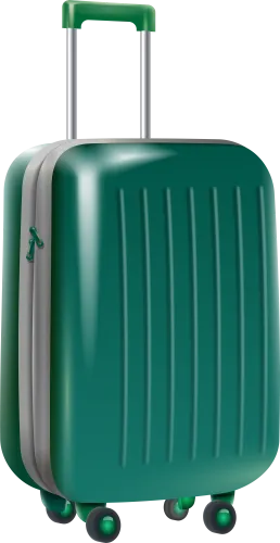 Suitcase Baggage Travel - Trolley Bag Png