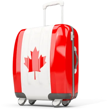 Suitcase With Flag - Canada Suitcase Png