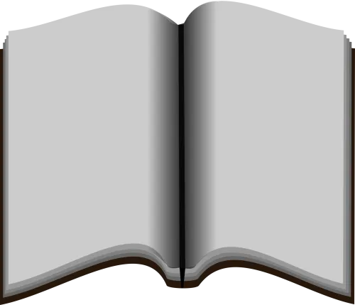 Blank Open Book Png - Open Empty Book Transparent