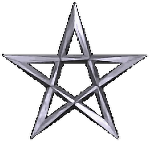 Metal Star Satan Pentagram Demon Devil Freetoedit - Star Morocco Flag