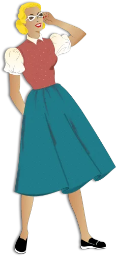 Dress Clipart Old Fashion - Old Fashioned Woman Clipart
