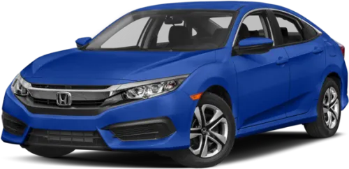Blue 2017 Honda Civic - Honda Civic Lx 2017
