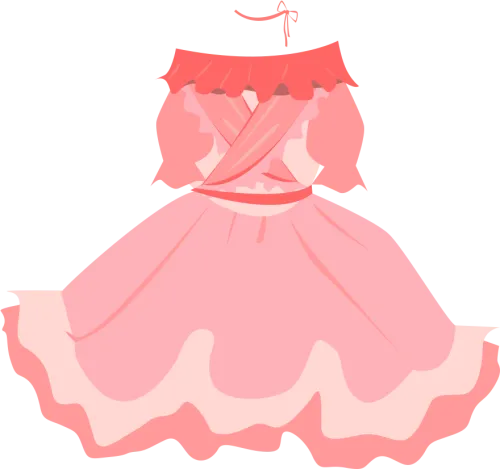 Dress Pink Princess Transprent Png Free Download Clipart - Princess Cartoon Dress Png