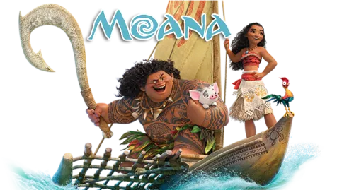 Transparent Maui Moana Clipart - Moana And Maui On Boat