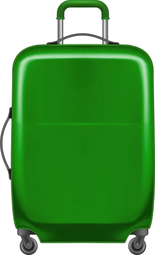 Luggage Clipart Green Suitcase - Transparent Png Green Suitcase