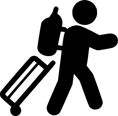Carrying Luggage - Carrying Luggage Icon