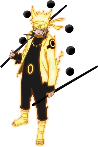 Naruto Kurama Mode Vs Luffy Gear 5 Mode - Six Paths Naruto Kurama Mode