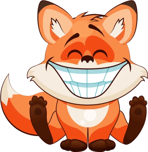 Fox Fun Emoji Stickers Messages Sticker - Fun Fox Emoji Stickers
