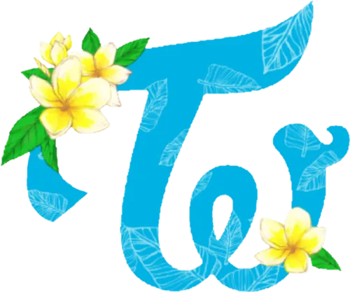 #twice #logo #hawaii #chaeyeong #dahyun #jeongyeon - Twice Logo Blue