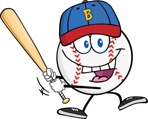 Happy Baseball Clipart Banner Library Library Save - Crossing Baseball Bats