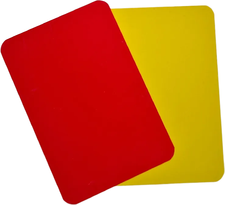 Red And Yellow Card - Red Yellow Card Png