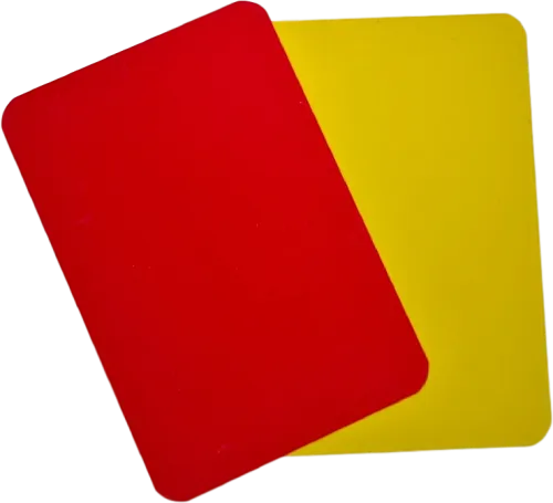 Red And Yellow Card - Red Yellow Card Png