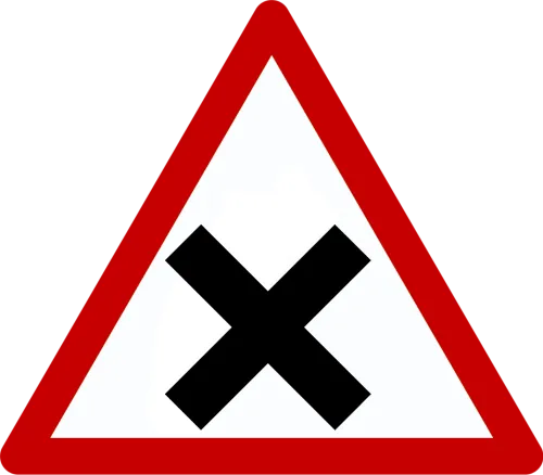 Thumb Image - Dangerous Junction Ahead Sign