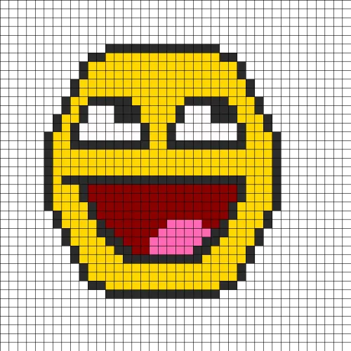 Awesome Face Perler Bead Pattern / Bead Sprite - Sans Pixel Art Roblox