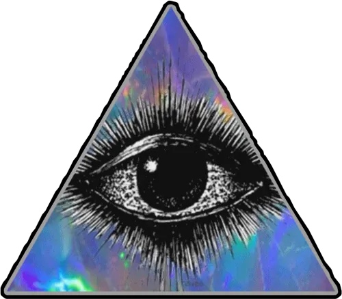 #eye #illuminati #all Seeing Eye #third Eye #holographic - Third Eye Transparent Background