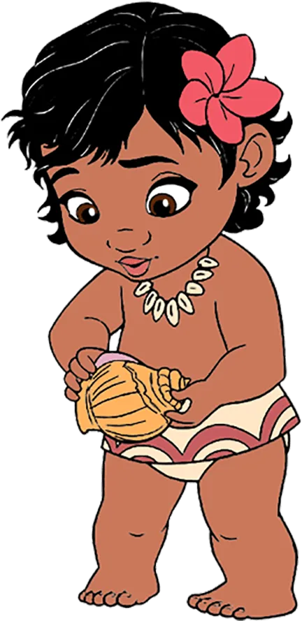 Disney Baby Moana Png Cartoon - Baby Moana Clipart