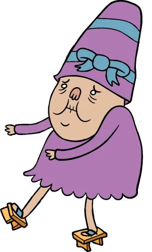 Old Clipart Old Woman - Old Lady In Purple Dress
