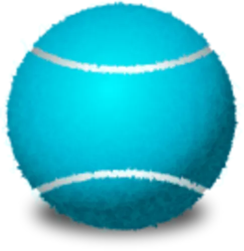 Blue Tennis Ball Racket Png - Blue Tennis Ball Clipart