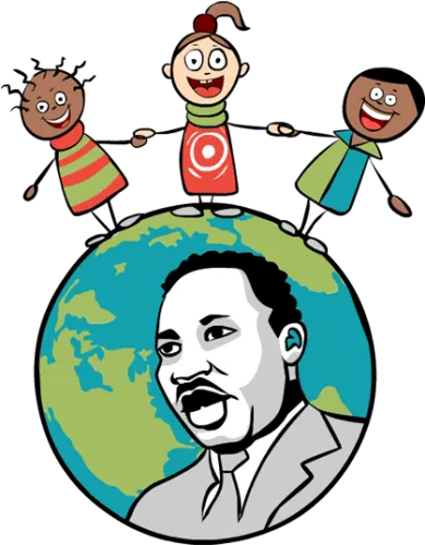 Happy Clipart Martin Luther King Day - Dr King Clip Art