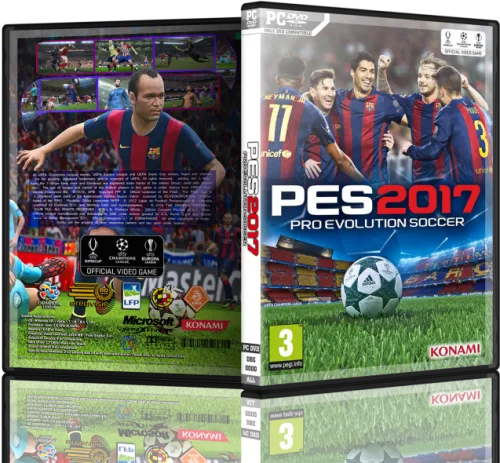 Pro Evolution Soccer 2017 Box Art Cover - Pes 2017 Pc Dvd