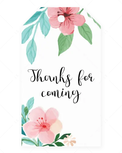 Baby Shower Favor Tags For Girl By Littlesizzle"
 Class="lazyload"
 - Floral Baby Shower Tag Template