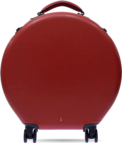 Picture Of Red Round Luggage - Round Luggage