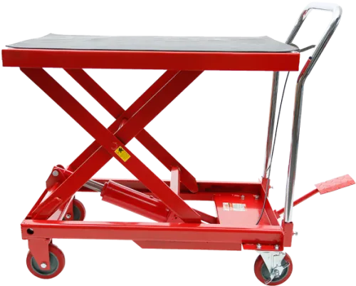 Red Label Workshop Trolley Scissor Lift 300kg Economy - Industrial Trolley Png