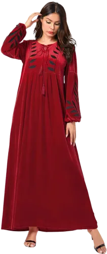 New Red Dress Muslim Style Dress - Dress