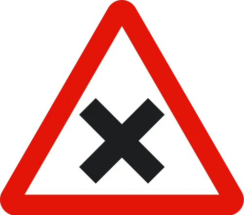 Y Junction Road Sign
