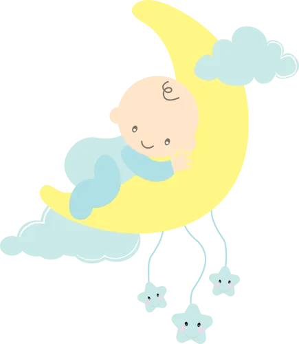 Bebé Para Baby Shower En La Luna - Bebe Para Colorear Baby Shower