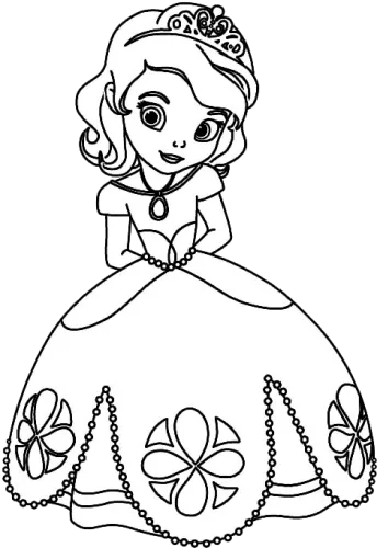 Juegos De Colorea A La Princesa Sofia Png Dibujos Princesa - Make Easy Princess Drawing