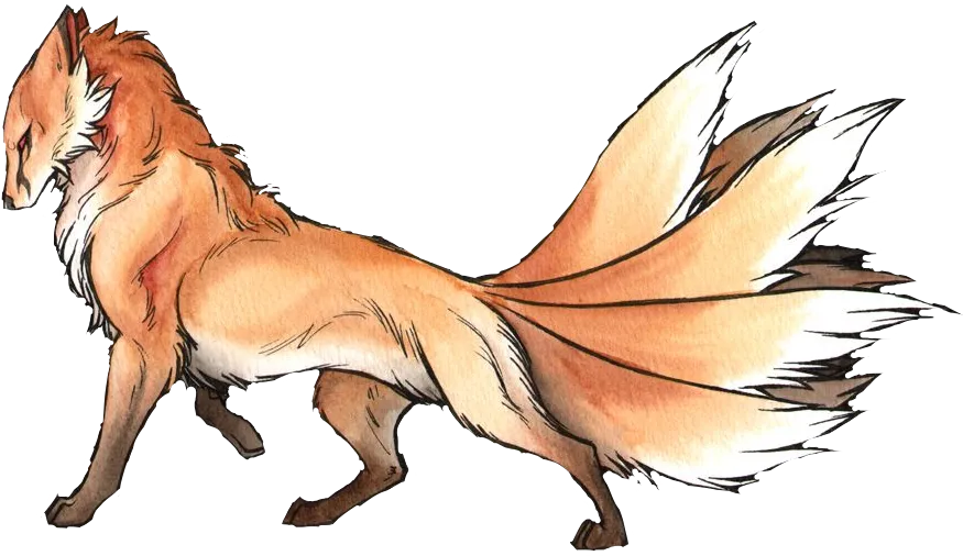 Nine Tailed Fox - Nine Fox Tail Tattoo