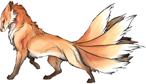 Nine Tailed Fox - Nine Fox Tail Tattoo