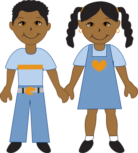 Twins Clipart African American Baby - African American Girl Clipart