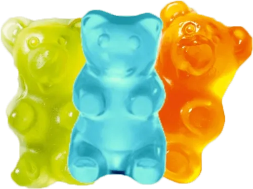 Gummy Bear Gummi Candy Cannabidiol Jelly Babies Vaporizer - Transparent Background Gummy Bear Png