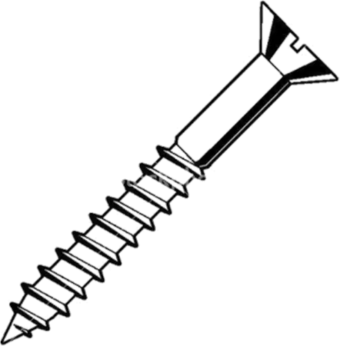 Download Screw Png Images - Drawing Of A Screw