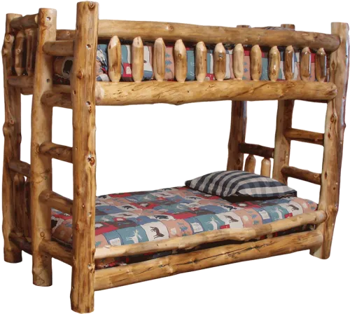 Aspen Log Bunk Bed - Log Bunk Beds Twin Over Twin