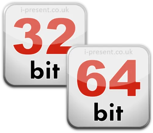 Choosing 32 Or 64 Bit Microsoft Office - 32 Bit 64 Bit Png
