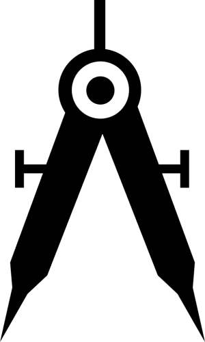 Drawing Compass - Computer Aided Design Icon