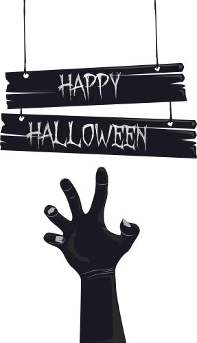 Halloween Hand Clipart Clipart Library Download Happy - Transparent Happy Halloween Text