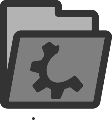 Semi Open Folder Icon Svg Clip Arts - Plugin Icon Folder
