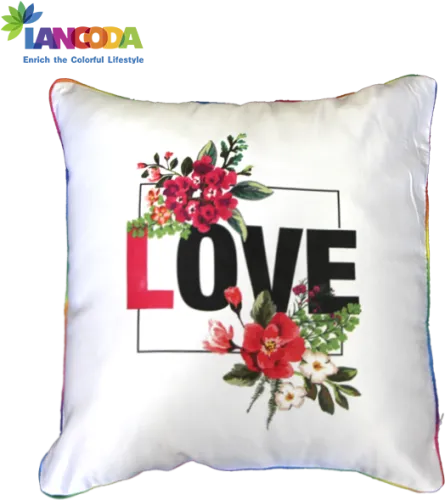 Blank Sublimation Glossy Color Edge Peach Pillow Cover - Sublimation Pillows Covers Design