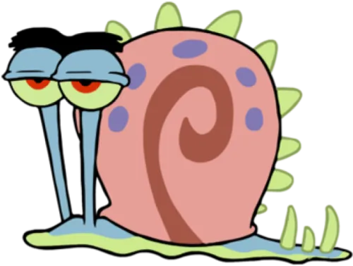 Transparent Gary The Snail Clipart - Gambar Gary Di Spongebob