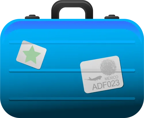 Transparent Blue Suitcase Png Clipart Picture - Suitcase Clipart Transparent Background