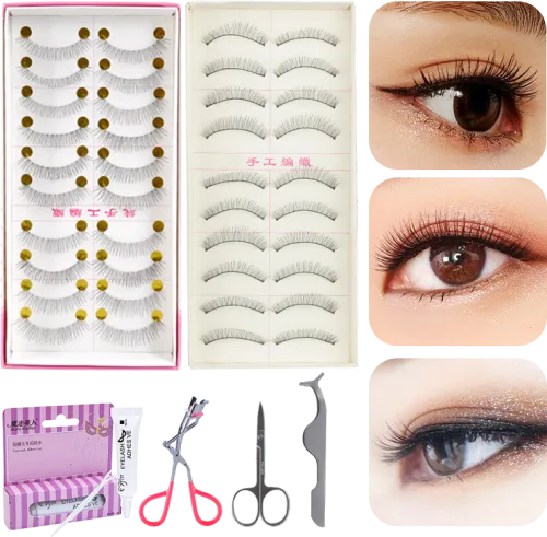 False Eyelashes 216 Female Thick Simulation Handmade - Eyelash Extensions